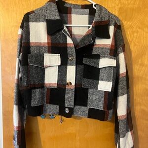 Jim & Nora Women’s plaid jacket. Size Medium. NWOT